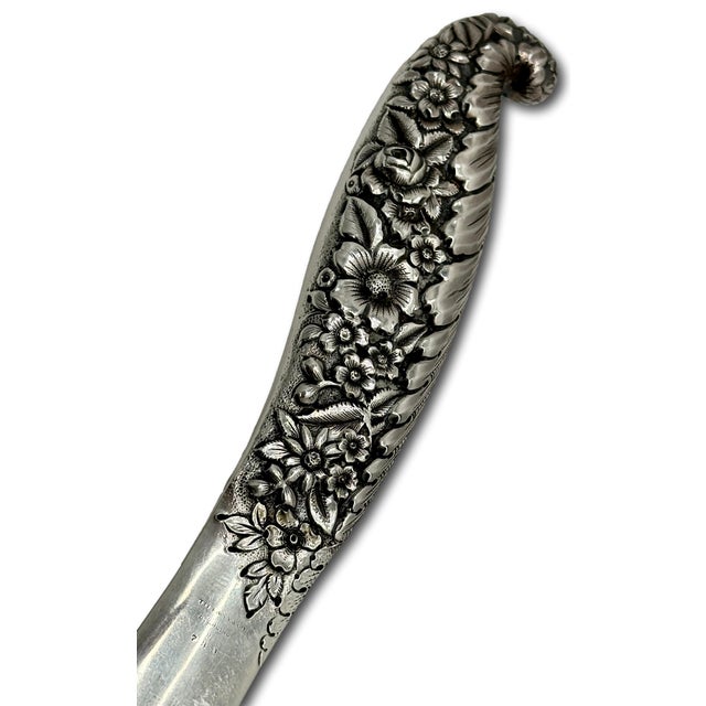 Mid 19th Century Outstanding & Fine Large Antique Signed Tiffany & Company Sterling Silver Letter Opener - Circa 1890s For Sale - Image 5 of 18