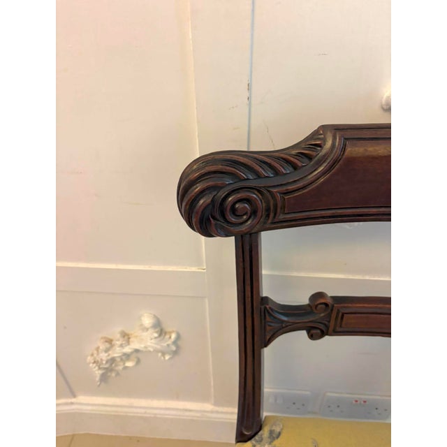 Antique Regency Mahogany Dining and Carver Chairs, 1820, Set of 8 For Sale - Image 6 of 18