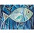 Werner Kreuzhage, Blue Fish, Oil Painting on Wood, 1955 For Sale - Image 12 of 12