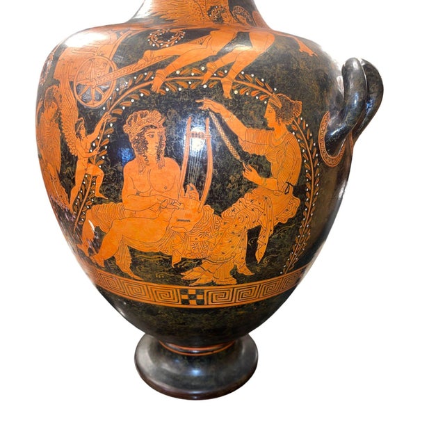 Traditional Late 20th Century Large Attic Style Red-Figure Hydria Museum Copy After Ancient Greek Pottery For Sale - Image 3 of 12