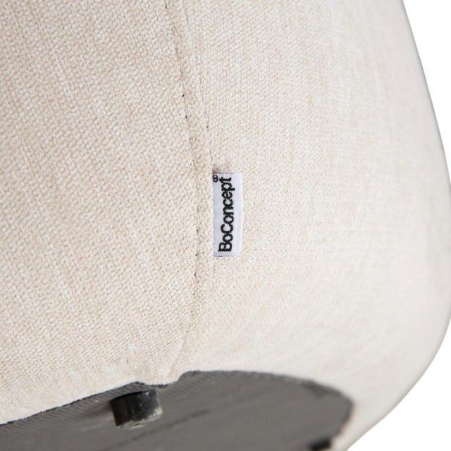 Cream Bermuda Ottoman in Cream Fabric from BoConcept For Sale - Image 8 of 9
