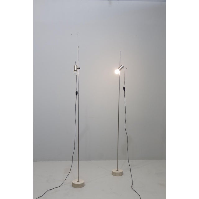1950s Vintage Floor Lamps by Tito Agnoli for Oluce, 1950, Set of 2 For Sale - Image 5 of 14