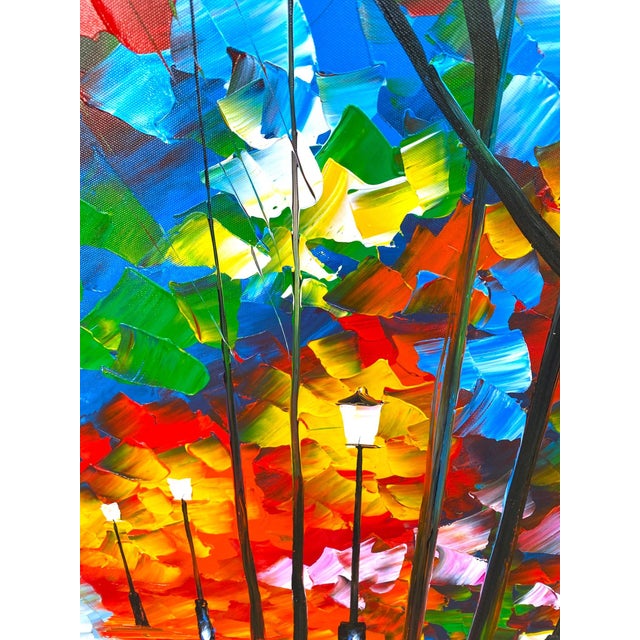 Leonid Afremov Original Oil Painting Large 46" Colorful Impressionism Art Signed For Sale In San Francisco - Image 6 of 14