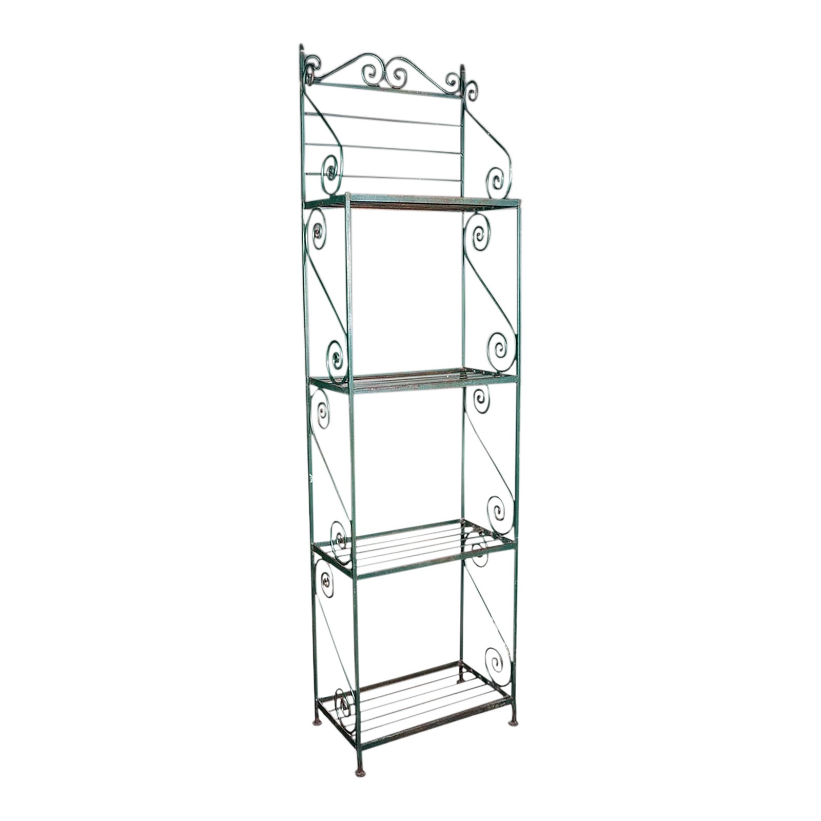 6.5' Tall Vintage Greenhouse Potting Stand, English, Iron Utility Room ...