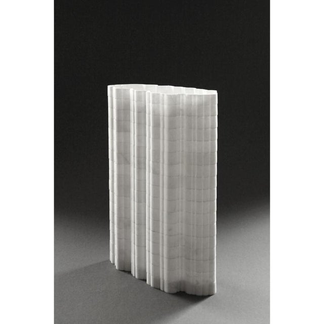 Stripes A3 Decorative Vase in Statuario Marble by Bufalini Marmi For Sale - Image 14 of 17