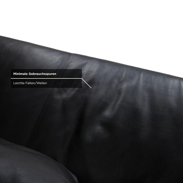 Moss Leather Three-Seater Sofa with Ottoman from COR, Set of 2 For Sale - Image 11 of 18