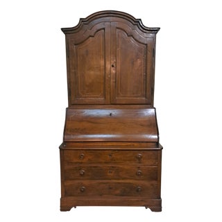 Antique Walnut Drop-Front Secretary For Sale