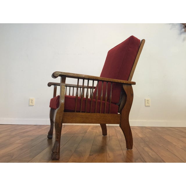 Antique Tiger Oak Morris Reclining Chair Chairish