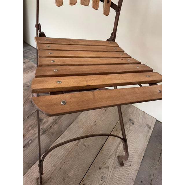 Antique Wrought Iron Chair, 1890s For Sale - Image 4 of 11