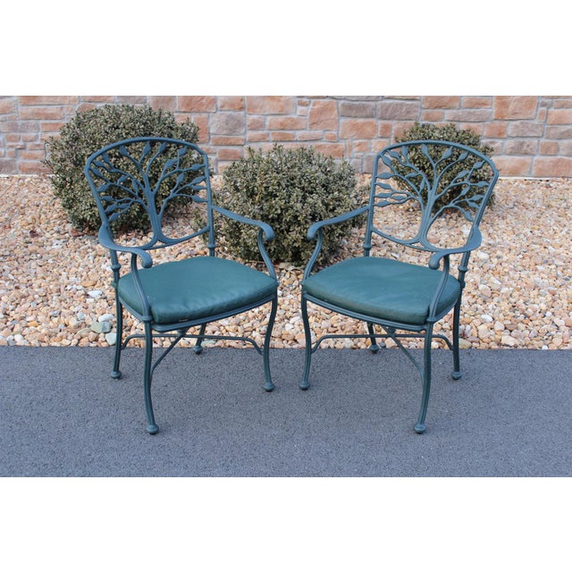 Woodard Aluminum Patio Chairs From the Heritage Collection—A Pair For Sale - Image 11 of 18
