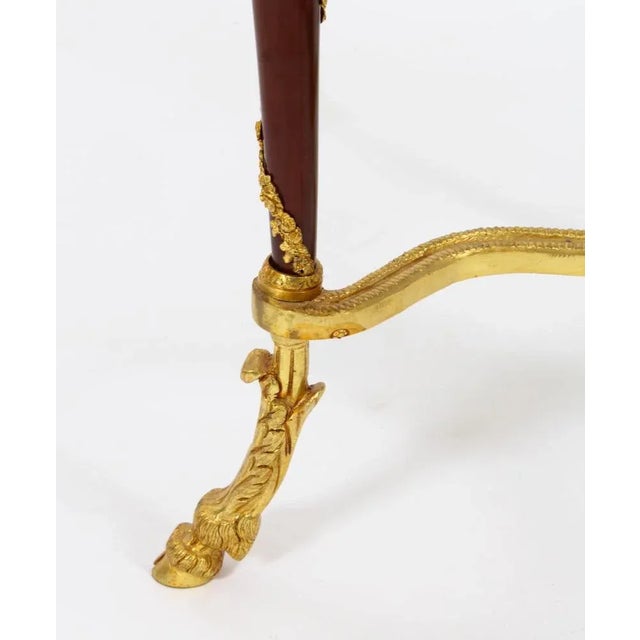 French Louis Revival Ormolu Mounted Occasional Tables, 1950s, Set of 2 For Sale - Image 17 of 18