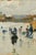Paper 1906 Vintage La Concha Beach Art Print by Joaquín Sorolla - 54"x 36" For Sale - Image 7 of 9