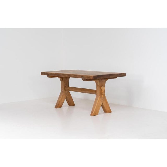 Brutalist Dining Table by De Puydt For Sale - Image 14 of 14