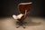 Mid-Century Modern Carlo Fongaro - Tall Dinamarquesa Swivel Chair in Rosewood & Chenille, 1960s For Sale - Image 3 of 18