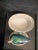 Kelly Green Vintage Hand-Painted Porcelain Lidded Oval Dish Surmounted With a Figural Duck For Sale - Image 8 of 13