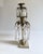 Antique Brass Soldier Victorian 3 Arm Girandole Candlestick With Marble Base & Prisms For Sale - Image 12 of 17