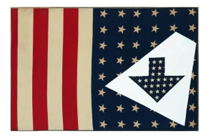 Paul Von Ringelheim, American Flag and Arrows (36), Oil on Canvas