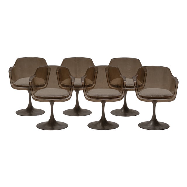 Space Age Dining Chairs, France, 1970s, Set of 6 For Sale