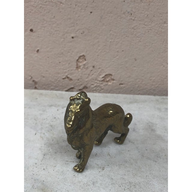 C.1950 Petite English Brass Dog Collie For Sale - Image 4 of 5