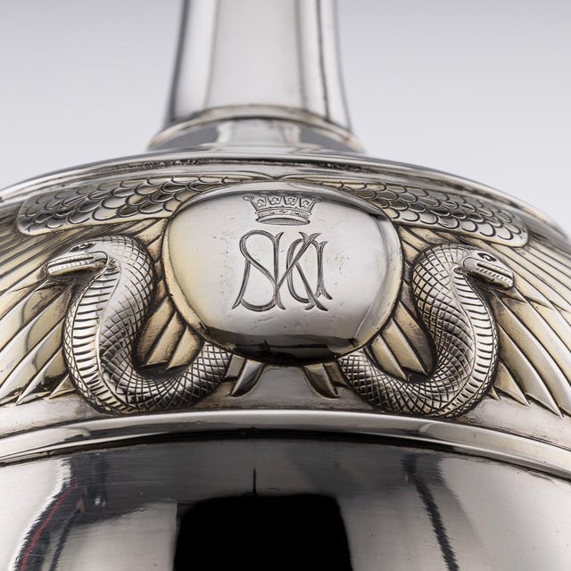 Antique Victorian Silver Wine Jug from Edward Barnard & Sons, 1870 For Sale - Image 6 of 18