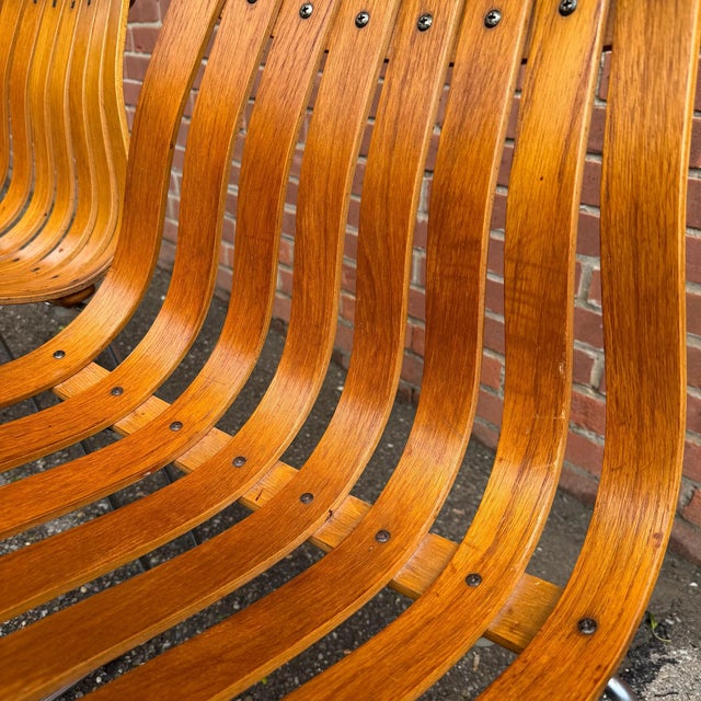 Wood Mid 20th Century Pair of Attributed Hans Brattrud Teak Bentwood “Scandia” Chairs for Hove Mobler For Sale - Image 7 of 12