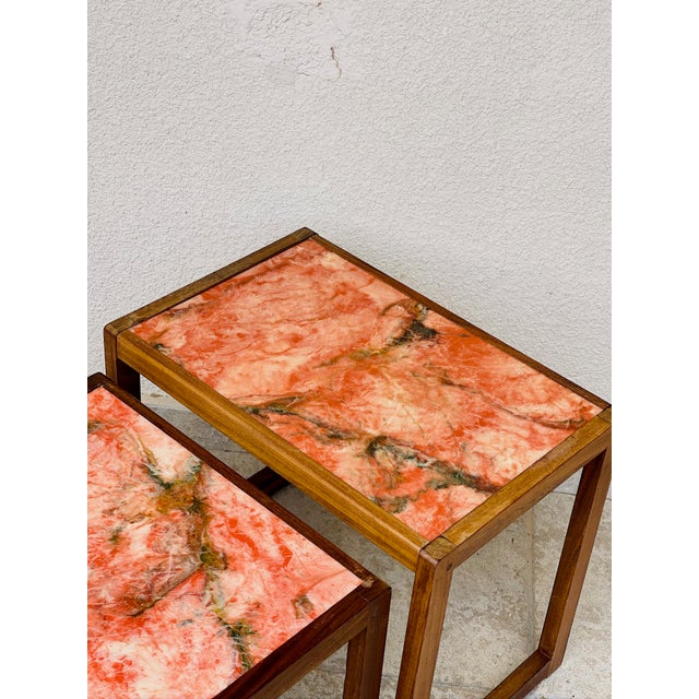 Vintage Scandinavian Teak Nesting Tables, 1960s, Set of 3 For Sale - Image 13 of 17