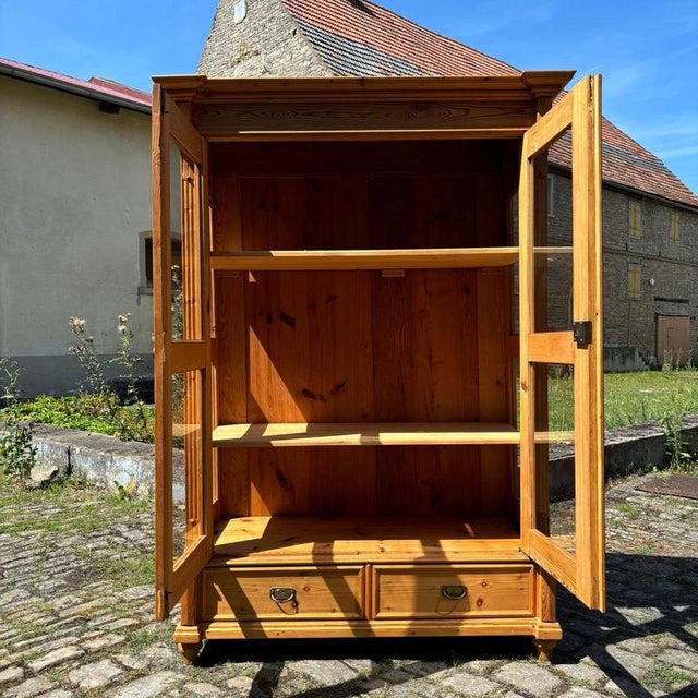 Antique Softwood Display Cabinet, 1880s For Sale - Image 10 of 15