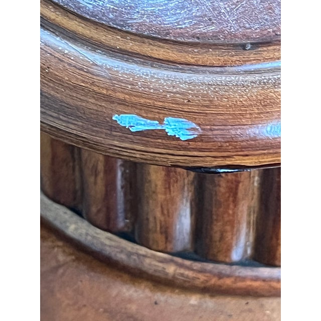 Wood Vintage Chippendale Style Mahogany Dual Glass Top Console Sofa Table For Sale - Image 7 of 12