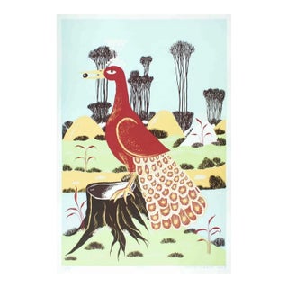 Ptica - Original Screen Print - 1974 For Sale