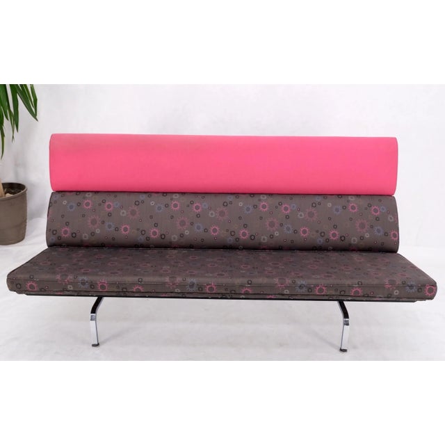Charles Eames Herman Miller Mid Century Modern Multi Color Compact Sofa Loveseat For Sale - Image 6 of 13