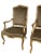 Brown Antique Italian Arm Chairs - A Pair For Sale - Image 8 of 11