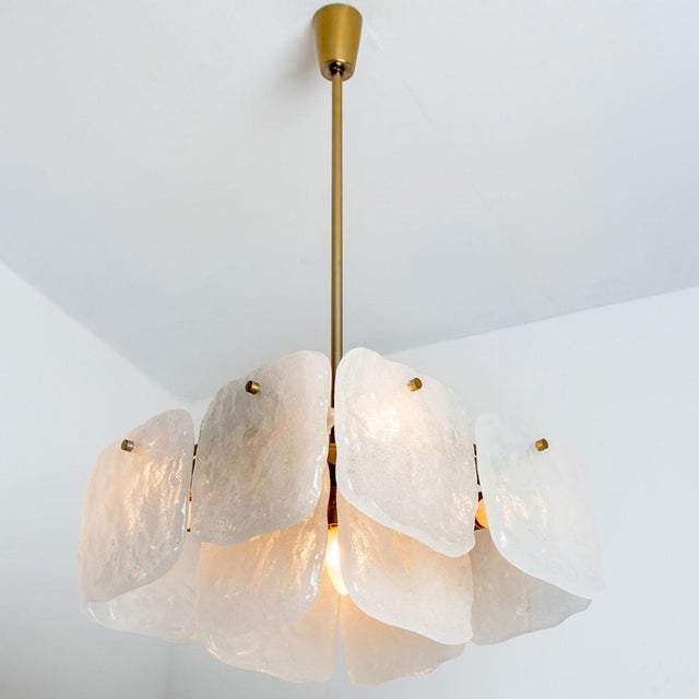 Glass and Brass Light Fixtures by J.T Kalmar, Austria, 1960s For Sale - Image 12 of 18