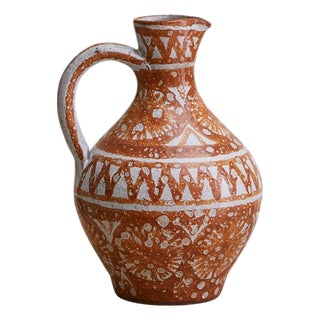 French Ceramic Pitcher by Robert Picault, 1950s For Sale
