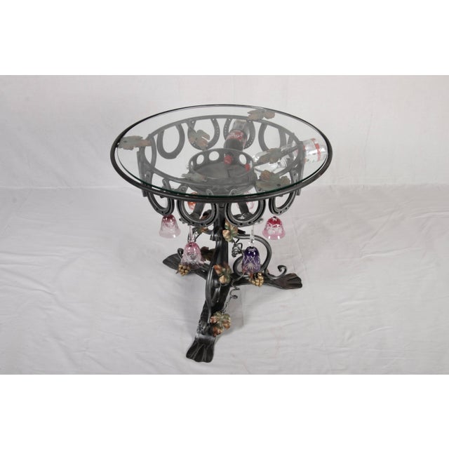 Wine Table in Wrought Iron, 1980 For Sale - Image 4 of 17