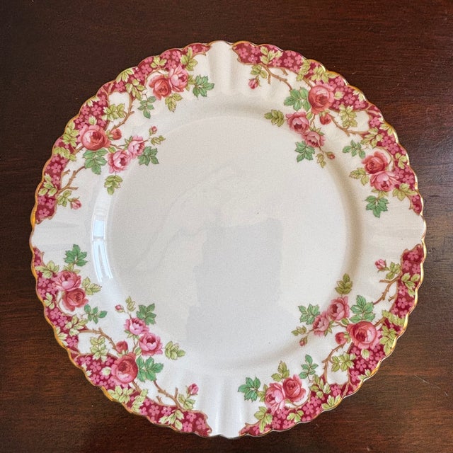 Offering a lovely vintage Royal Stafford fine bone china decorative / dessert plate made in England. This charming plate...