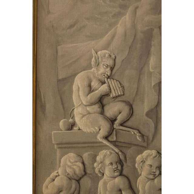 Late-18th Century French Grisaille Painting For Sale - Image 3 of 7