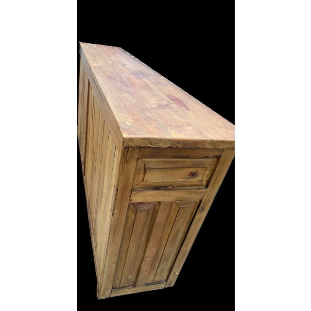 Ralph Lauren Late 20th Century 6 Doors Solid Wood Dining Room Rustic Storage Sideboard Buffet in the Style of Ralph Lauren For Sale - Image 4 of 10