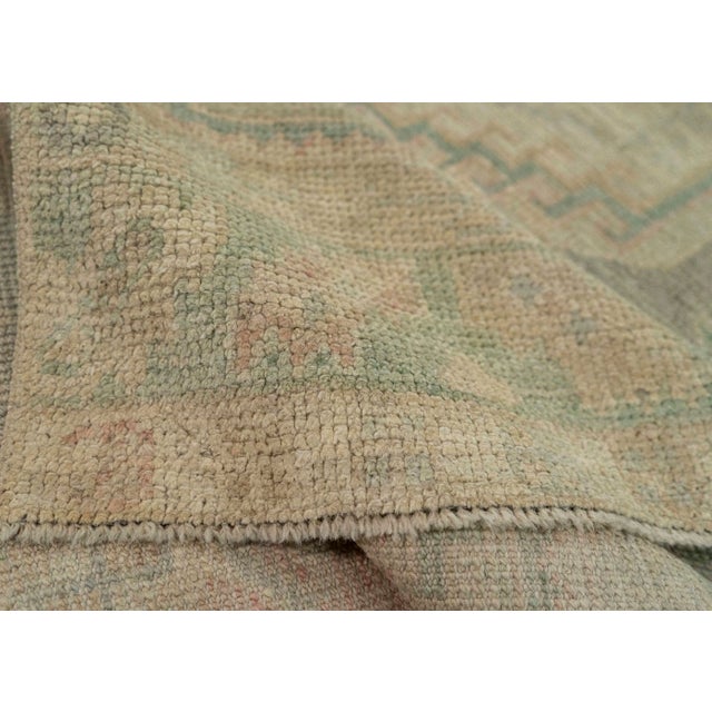 Turkish Oushak Rug 2'11" x 10'2" #20257 For Sale In Houston - Image 6 of 8