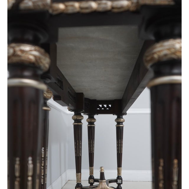 French Louis XVI Style Marble Top Console Table For Sale - Image 16 of 16