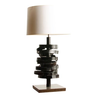 Contemporary Sculptural Modernist Table Lamp by Leonard Mendoza For Sale