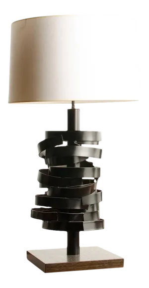 Contemporary Sculptural Modernist Table Lamp by Leonard Mendoza