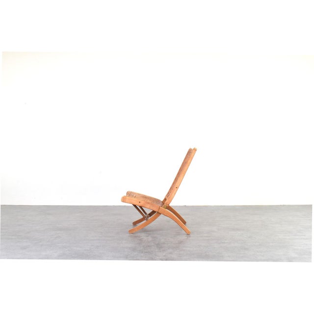 Angel I. Pazmino Folding Chair by Ángel Pazmiño for Muebles de Estilo, 1960s For Sale - Image 4 of 11