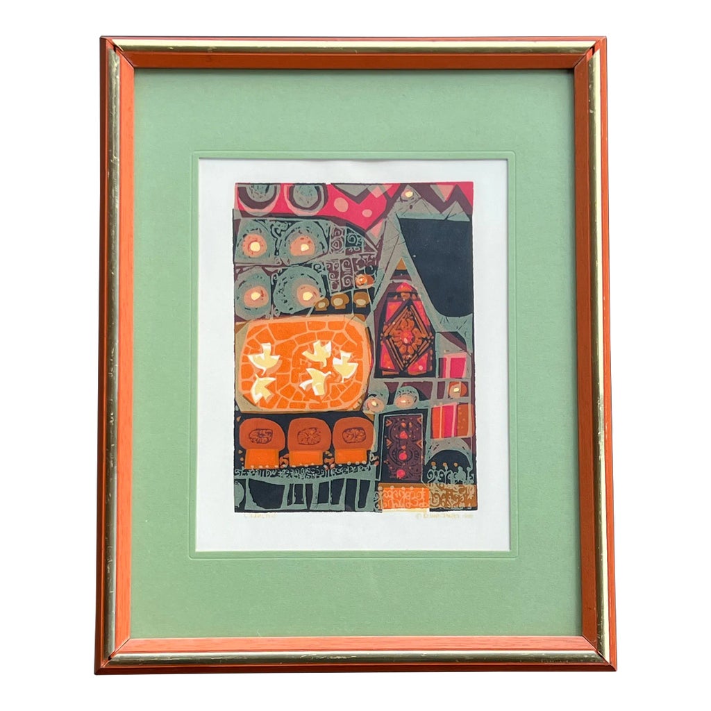 1969 David Weidman Mid Century Print 