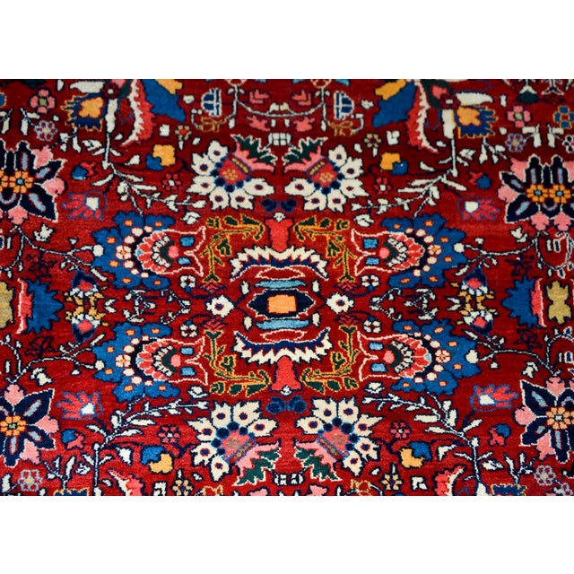 Textile Early 20th Century Mahal Rug For Sale - Image 7 of 12