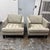 Design Plus Gallery presents a pair of the Lounge Armchairs from Crate & Barrel. Each chair has a squared profile defined...