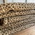 French Cotton Waffle Baffle Coverlet Blanket Queen or King Size in Tabac For Sale - Image 4 of 6