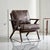 Mid-Century Modern Mid Century Modern Accent Chair – Upholstered Armchair For Sale - Image 3 of 8