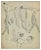 Norbert Meyre, The Sketches of Figures, Original Drawing, Mid-20th Century For Sale