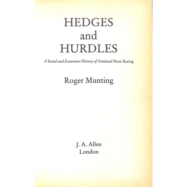 MUNTING, Roger [172] pp. J.A. Allen 1987 8 3/4" x 5 5/8"