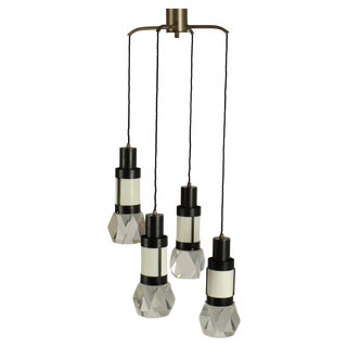 Hanging Light with Four Pendants by Gaetano Missaglia, 1970s For Sale